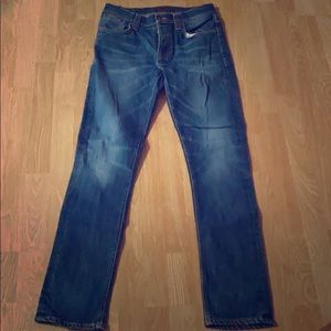 Men’s Nudie Jeans Grim Tim fit.